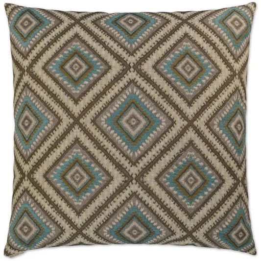 Dakota Turquoise Throw Pillow With Insert - LOOMLAN - D.V. Kap - Throw Pillows