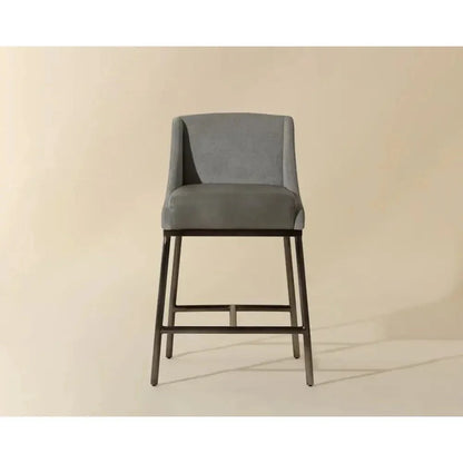 Dalary Leather Counter Stool - LOOMLAN - SUNPAN - Counter Stools