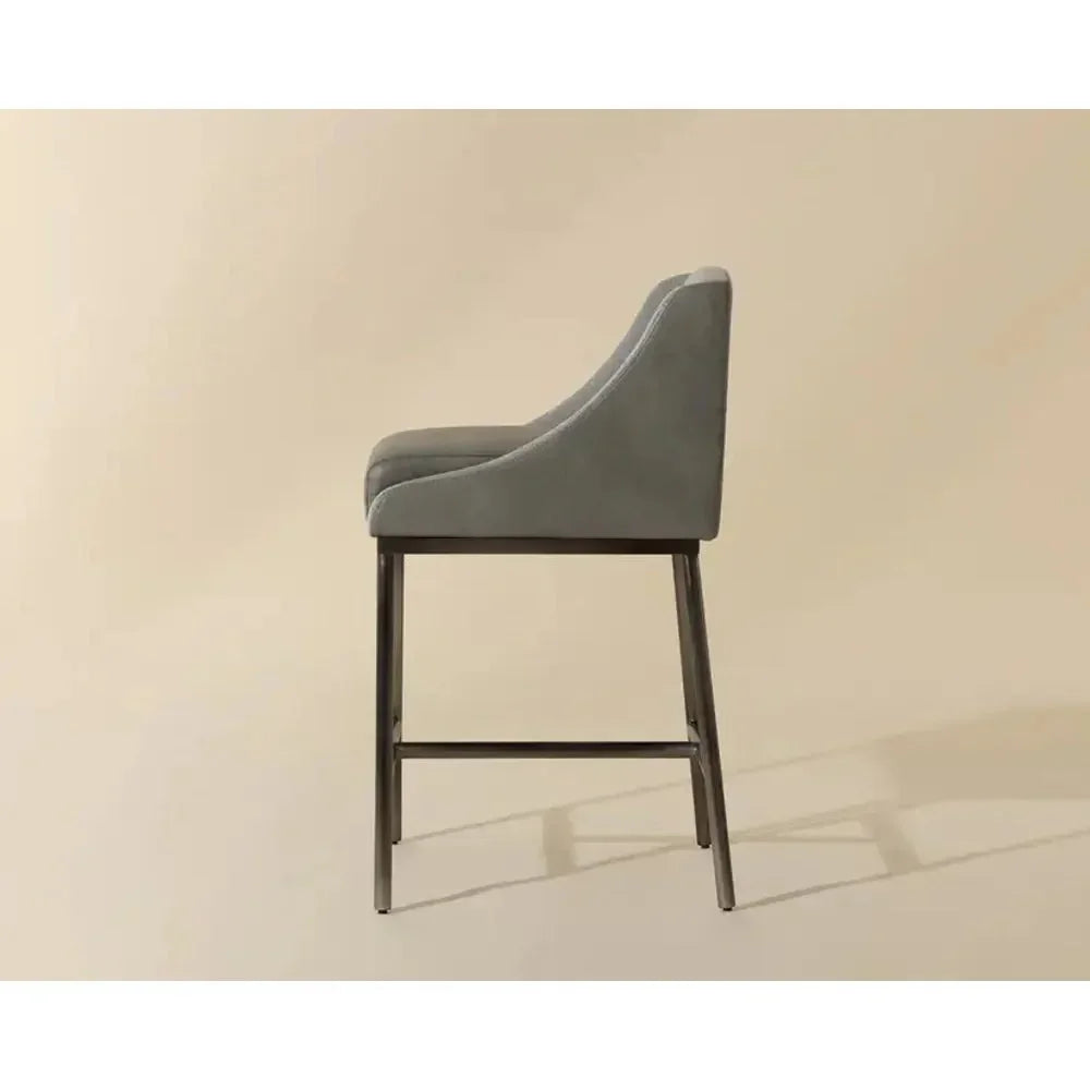 Dalary Leather Counter Stool - LOOMLAN - SUNPAN - Counter Stools