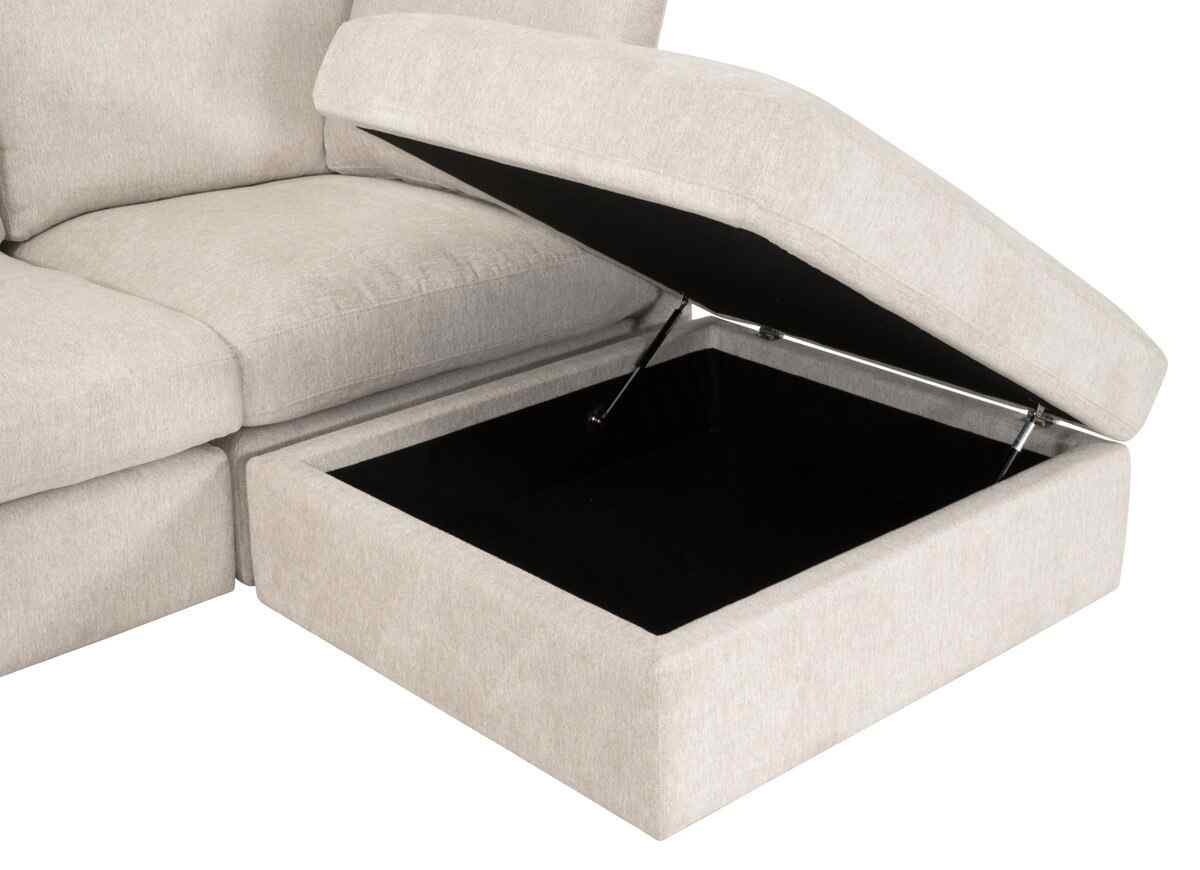 Daley Fabric Modular Storage Ottoman