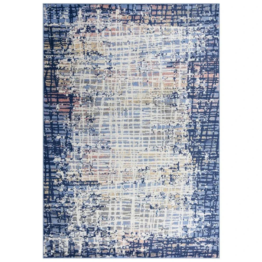 Dali Abstract Blue Kitchen Hallway Runner Rug - LOOMLAN - LOOMLAN - Area Rugs