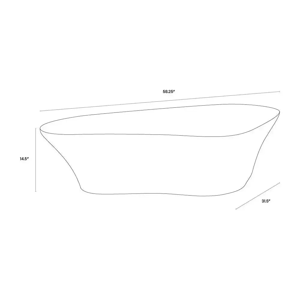 Dali White Outdoor Geometric Coffee Table-Outdoor Coffee Tables-SUNPAN-LOOMLAN