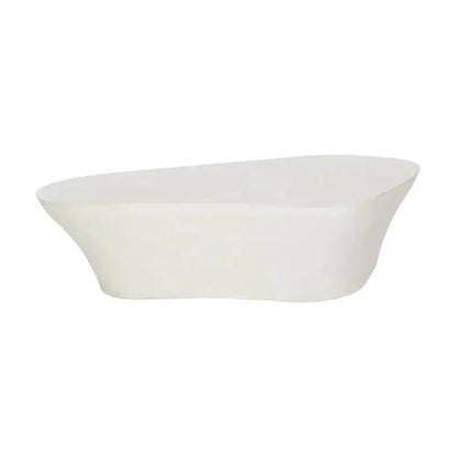 Dali White Outdoor Geometric Coffee Table-Outdoor Coffee Tables-SUNPAN-LOOMLAN