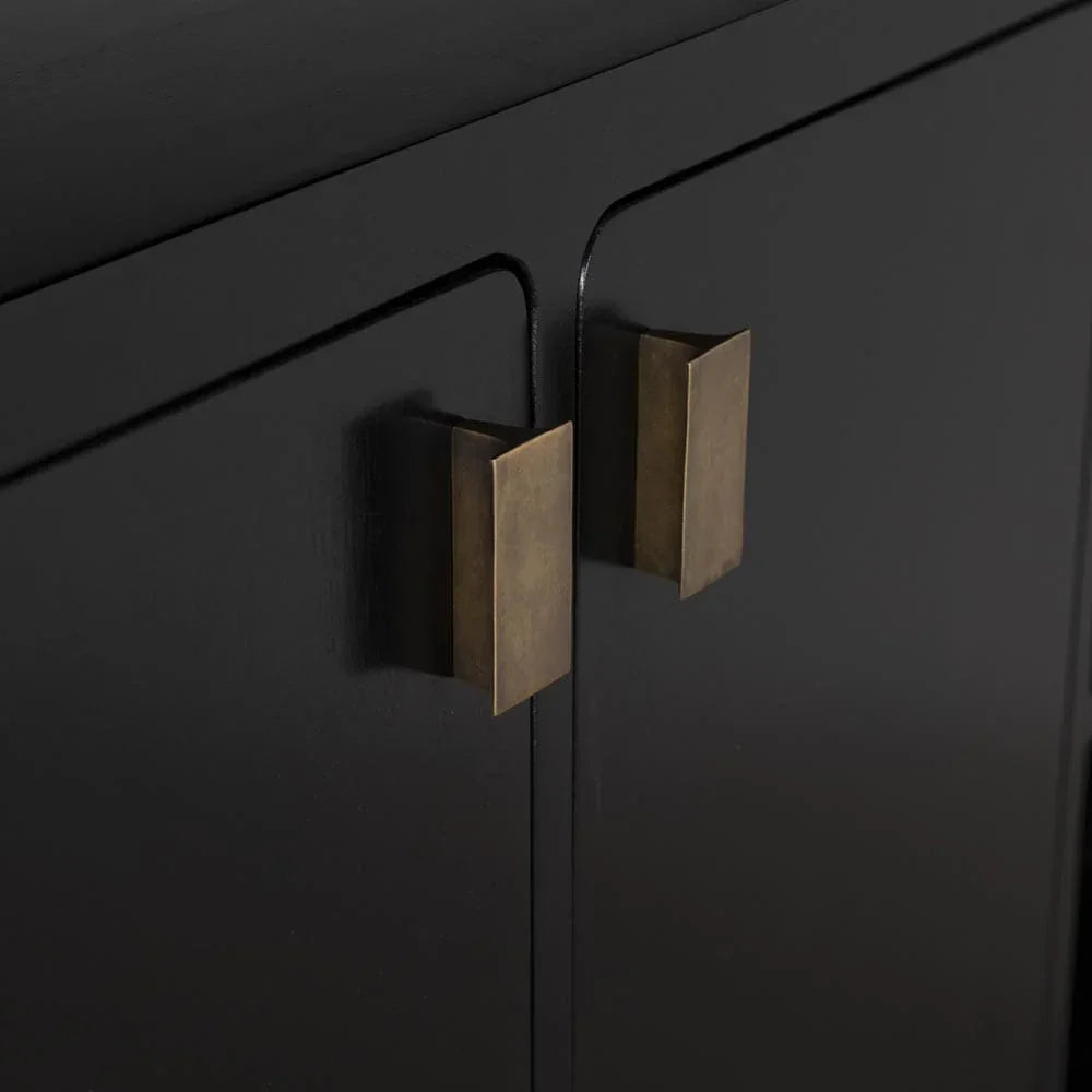 Dallas Wooden Black Sideboard - LOOMLAN - Noir - Sideboards