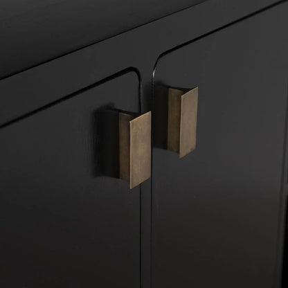 Dallas Wooden Black Sideboard - LOOMLAN - Noir - Sideboards