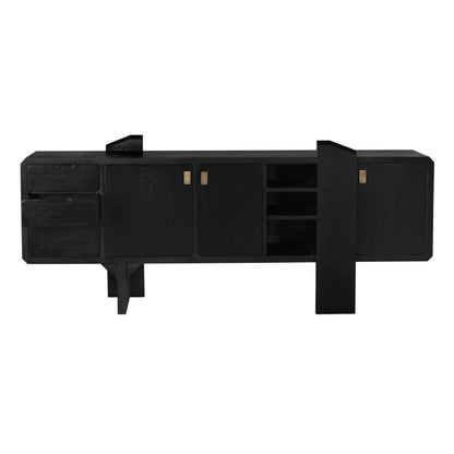 Dallas Wooden Black Sideboard - LOOMLAN - Noir - Sideboards