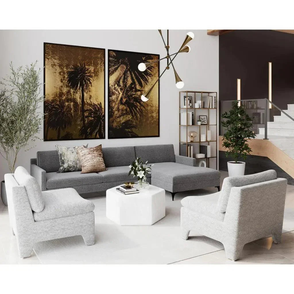 Dallin Fabric Lounge Chair - LOOMLAN - SUNPAN - Accent Chairs