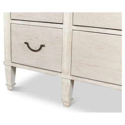 Dalmar Bungalow Two Tone White Dresser - LOOMLAN - Sarreid - Dressers