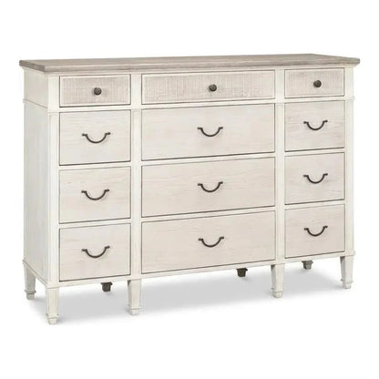 Dalmar Bungalow Two Tone White Dresser - LOOMLAN - Sarreid - Dressers