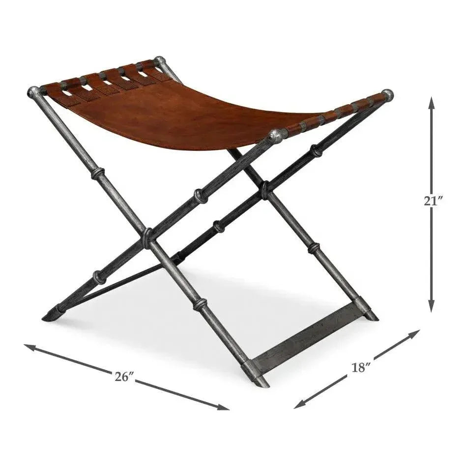 Dalton Equestrian Bench - LOOMLAN - Sarreid - Bedroom Benches