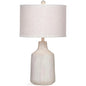 Dalton Natural Material & White Linen Table Lamp - LOOMLAN - Bassett Mirror - Table Lamps