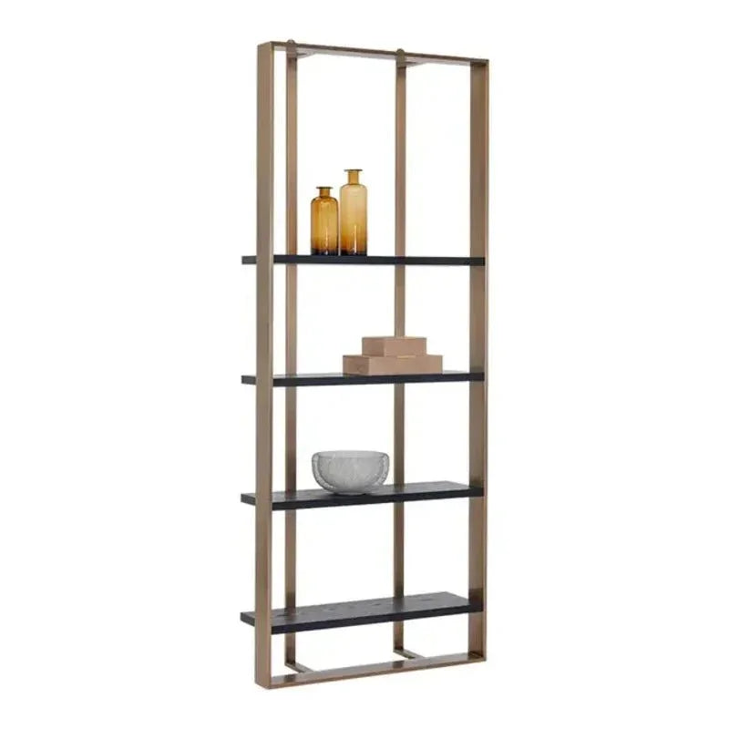 Dalton Steel Framed Modern Etagere-Etageres-SUNPAN-LOOMLAN