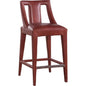 Dalton Leather Luxurious Design Barstool - LOOMLAN - Olivia + Quinn - Bar Stools