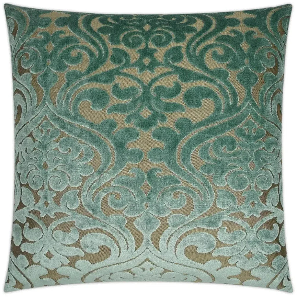 Damascus Sky Turquoise Teal Large Throw Pillow Insert - LOOMLAN - D.V. Kap - Throw Pillows