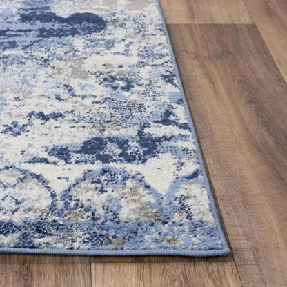 Dana Medallion Blue Kitchen Hallway Runner Rug - LOOMLAN - LOOMLAN - Area Rugs