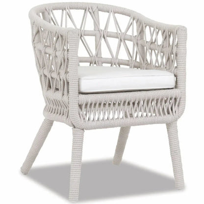 Dana Rope Outdoor Dining Chair 2PC-Outdoor Dining Chairs-Sunset West-Linen Canvas-LOOMLAN