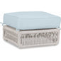 Dana Rope Rectangular Outdoor Ottoman-Outdoor Ottomans-Sunset West-Canvas Skyline-LOOMLAN