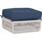 Dana Rope Rectangular Outdoor Ottoman-Outdoor Ottomans-Sunset West-Spectrum Indigo-LOOMLAN