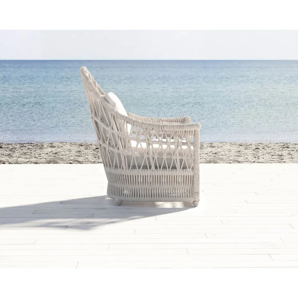 Dana Rope Weather-Resistant Outdoor Chair-Outdoor Accent Chairs-Sunset West-LOOMLAN