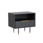 Danbury Wooden Steel Nightstand - LOOMLAN - SUNPAN - Nightstands