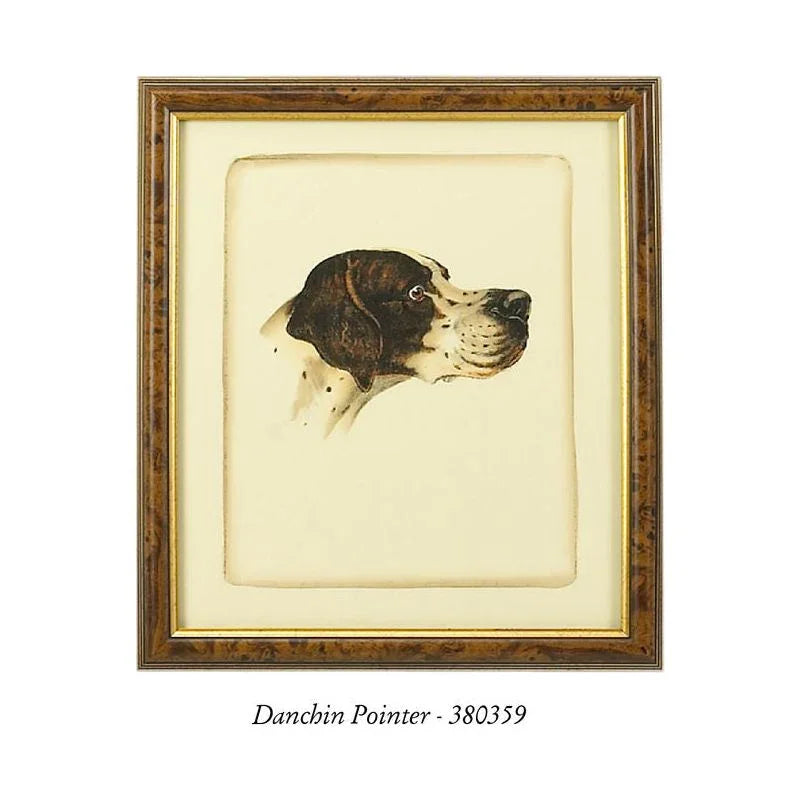 Danchin Brittany Spaniel Gold Framed Artwork-Framed Wall Art-Chelsea House-LOOMLAN