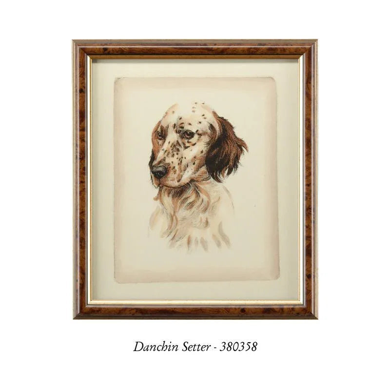 Danchin Cocker Spaniel Gold Framed Artwork-Framed Wall Art-Chelsea House-LOOMLAN