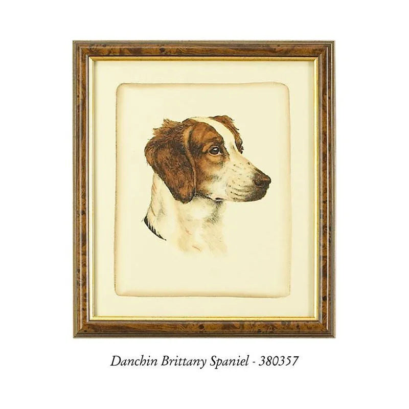 Danchin Pointer Gold Framed Artwork-Framed Wall Art-Chelsea House-LOOMLAN