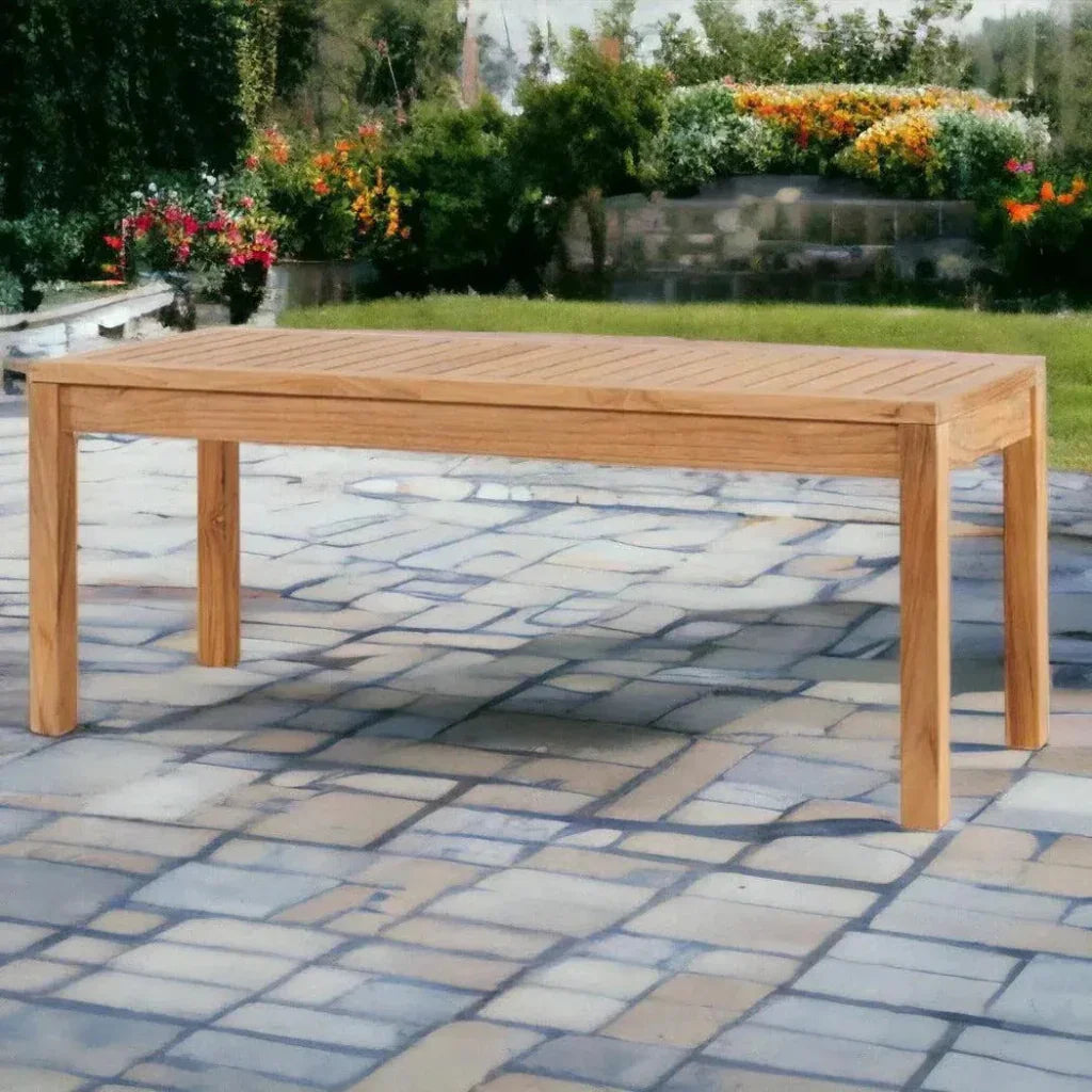 Dane 2-Person Teak Outdoor Bench-Outdoor Benches-HiTeak-LOOMLAN