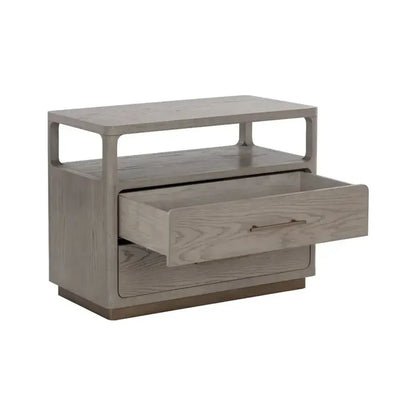 Danette Solid Wood Nightstand - LOOMLAN - SUNPAN - Nightstands