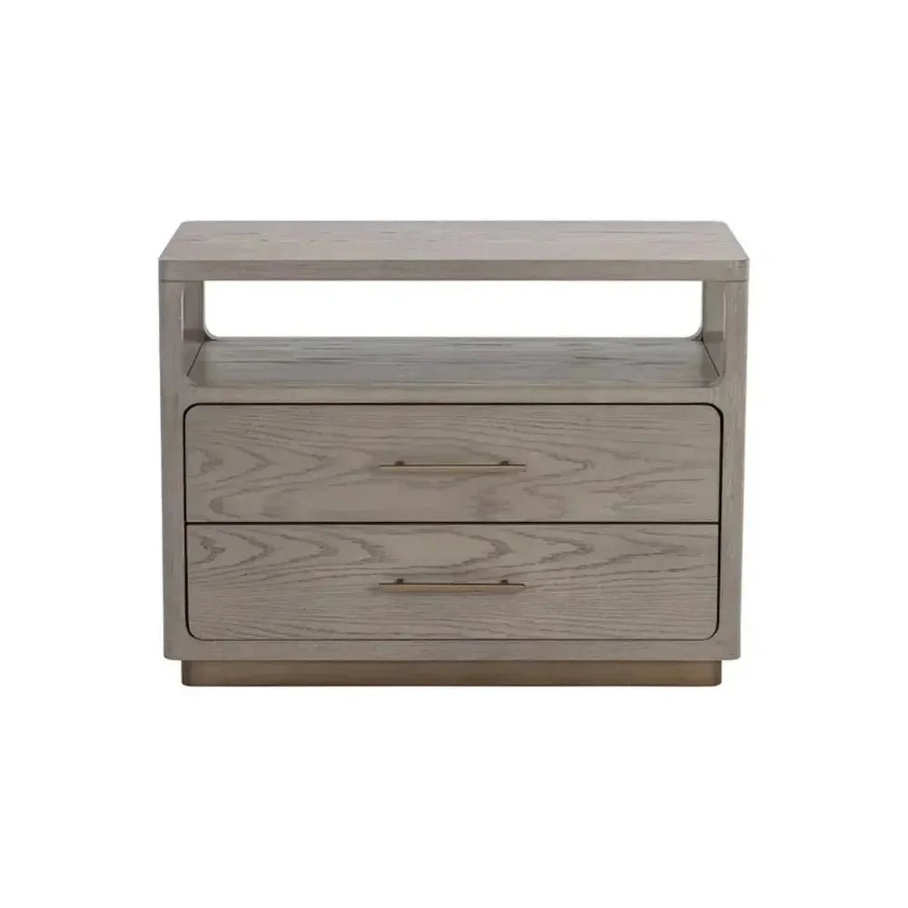 Danette Solid Wood Nightstand - LOOMLAN - SUNPAN - Nightstands