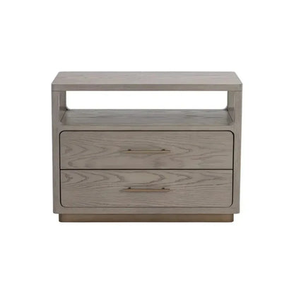 Danette Solid Wood Nightstand - LOOMLAN - SUNPAN - Nightstands