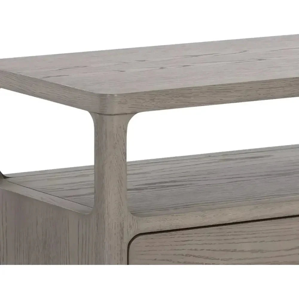 Danette Solid Wood Nightstand - LOOMLAN - SUNPAN - Nightstands