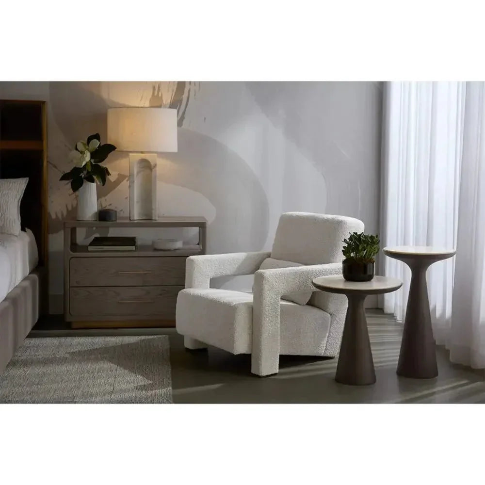 Danette Solid Wood Nightstand - LOOMLAN - SUNPAN - Nightstands