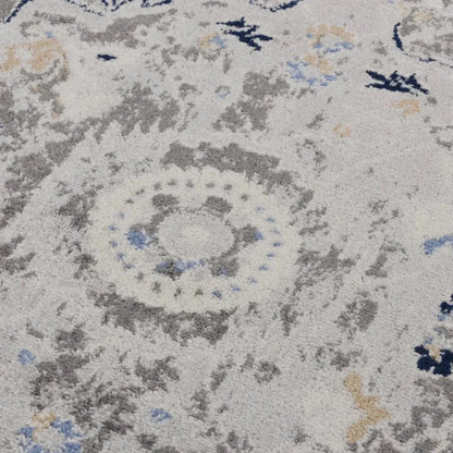 Dang Medallion Gray Kitchen Hallway Runner Rug - LOOMLAN - LOOMLAN - Area Rugs