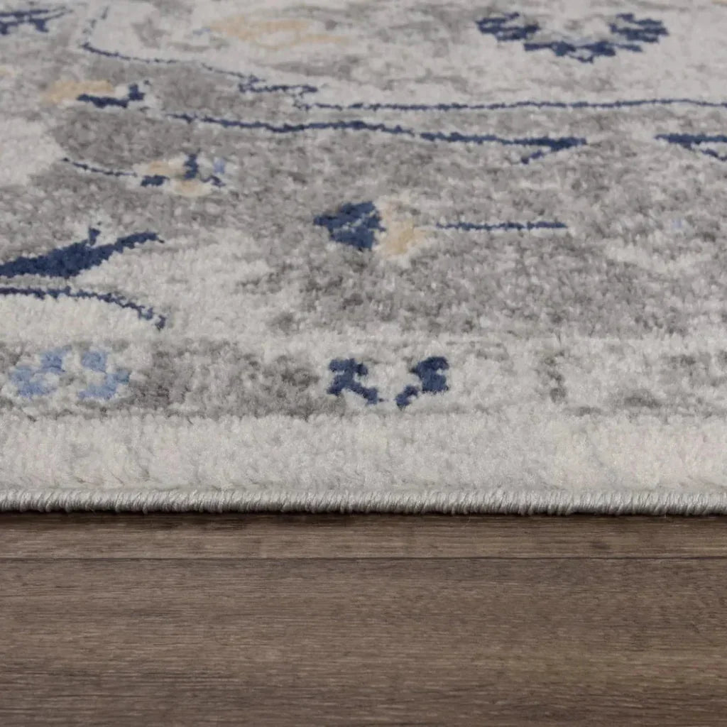 Dang Medallion Gray Kitchen Hallway Runner Rug - LOOMLAN - LOOMLAN - Area Rugs