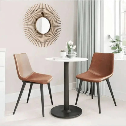 Daniel Performance Fabric Armless Dining Chair 2PC - LOOMLAN - Zuo Modern - Dining Chairs