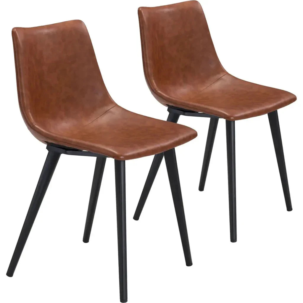 Daniel Performance Fabric Armless Dining Chair 2PC - LOOMLAN - Zuo Modern - Dining Chairs