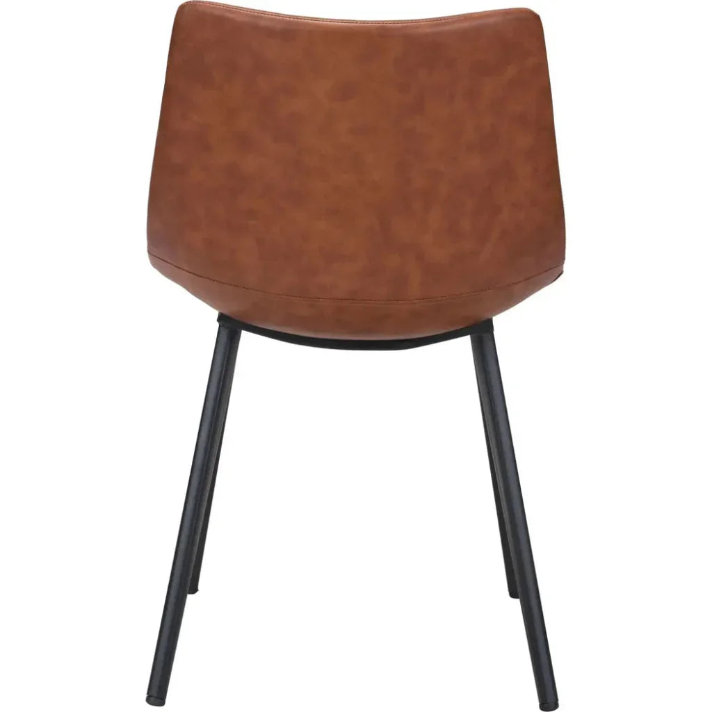 Daniel Performance Fabric Armless Dining Chair 2PC - LOOMLAN - Zuo Modern - Dining Chairs