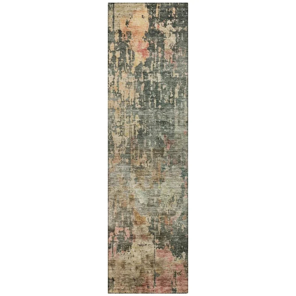 Danira Green Washable Indoor - Outdoor Rug - LOOMLAN - LOOMLAN Rugs - Outdoor Rugs