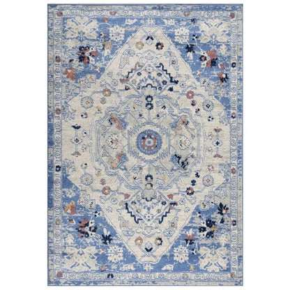 Dann Medallion Blue Kitchen Hallway Runner Rug - LOOMLAN - LOOMLAN - Area Rugs