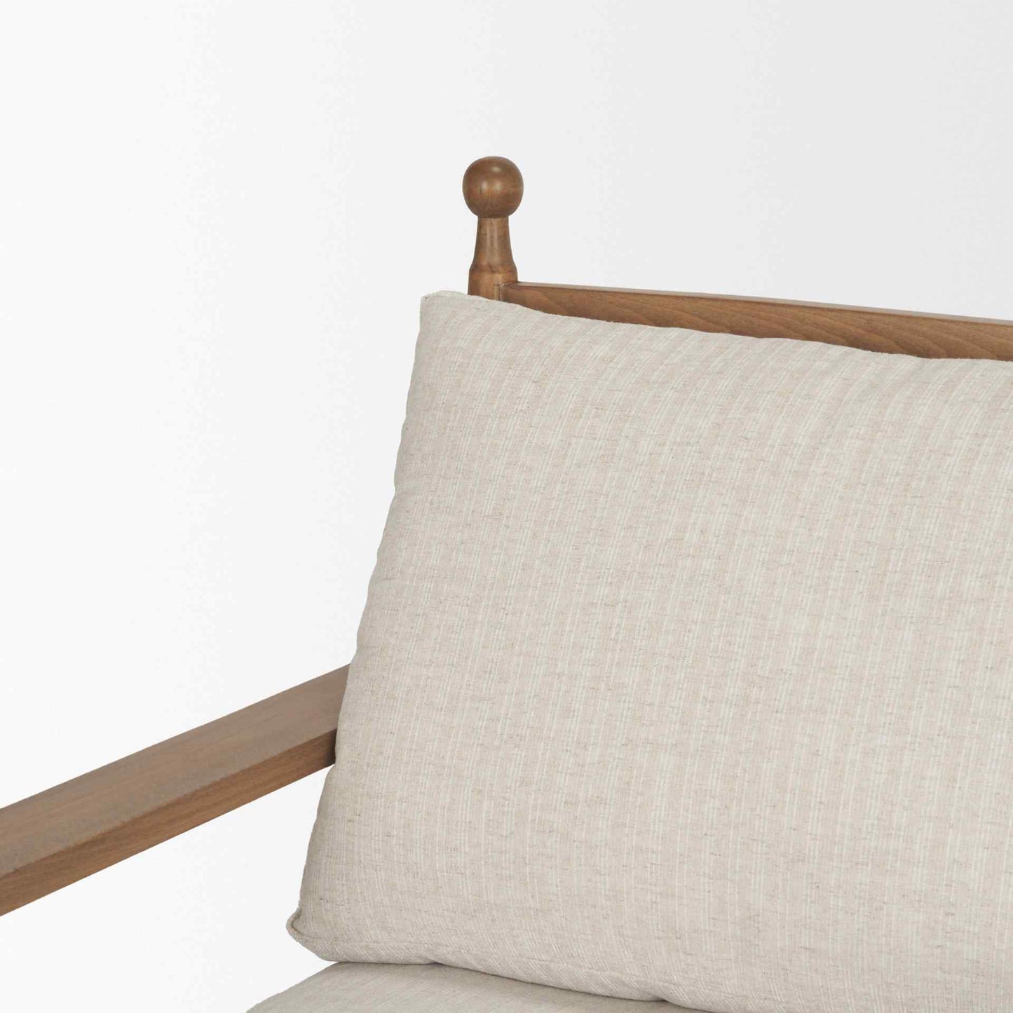 Danni Beige Fabric Lounge Chair