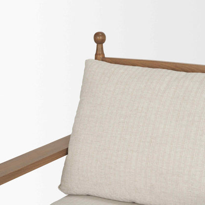 Danni Beige Fabric Lounge Chair