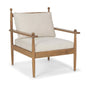 Danni Beige Fabric Lounge Chair