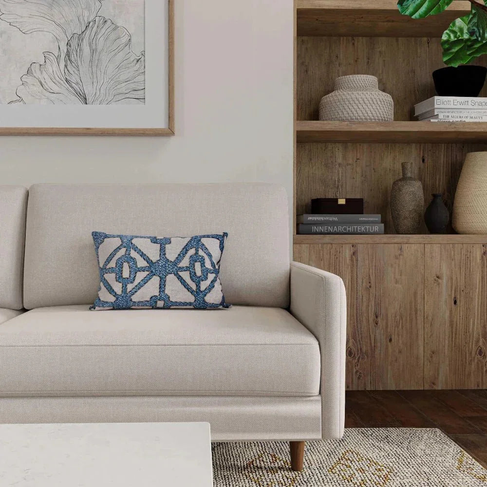 Danny Outdoor Lumbar Pillow-Outdoor Pillows-LOOMLAN-LOOMLAN