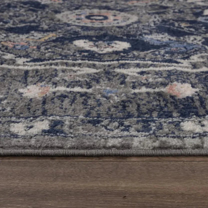 Dant Medallion Gray Kitchen Hallway Runner Rug - LOOMLAN - LOOMLAN - Area Rugs