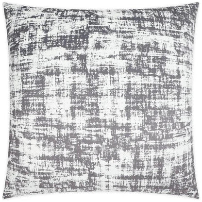 Dante Pewter Abstract Grey Large Throw Pillow Insert - LOOMLAN - D.V. Kap - Throw Pillows
