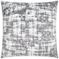 Dante Pewter Abstract Grey Large Throw Pillow Insert - LOOMLAN - D.V. Kap - Throw Pillows