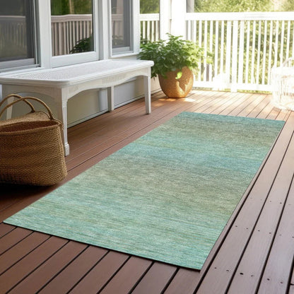 Daphara Teal Washable Indoor - Outdoor Rug - LOOMLAN - LOOMLAN Rugs - Outdoor Rugs