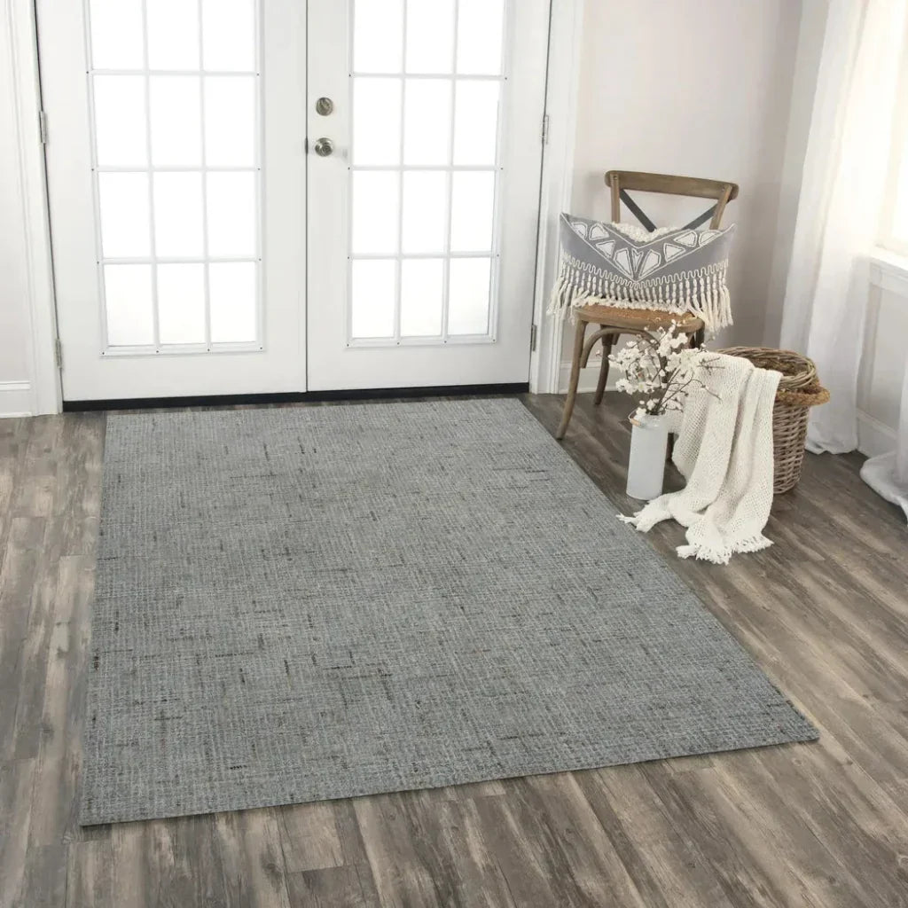 Daps Checkered Gray Area Rugs For Living Room - LOOMLAN - LOOMLAN - Area Rugs