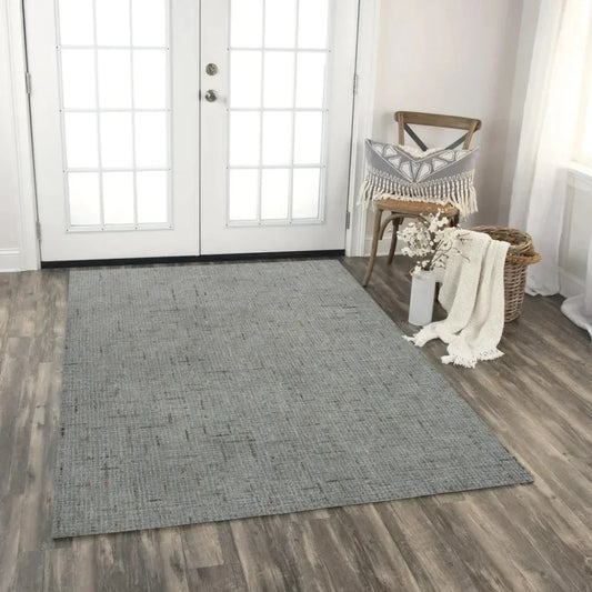 Daps Checkered Gray Area Rugs For Living Room - LOOMLAN - LOOMLAN - Area Rugs